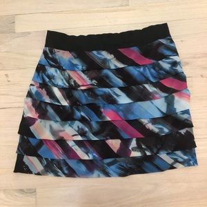 Guess Watercolor Print Skirt